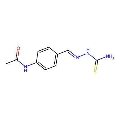 Chemical structure of Thiacetazone