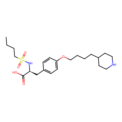 Chemical structure of Tirofiban