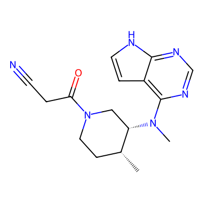 Chemical structure of Tofacitinib