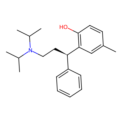 Chemical structure of Tolterodine