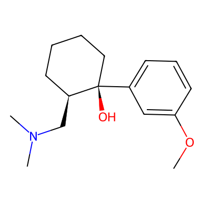 Chemical structure of Tramadol