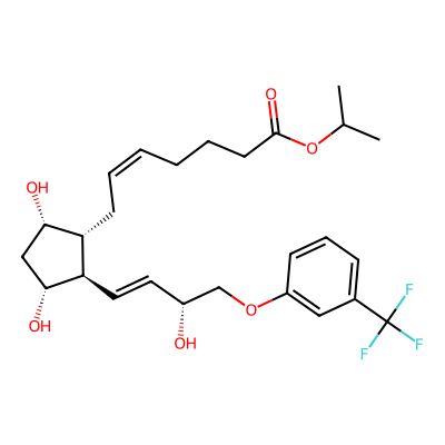 Chemical structure of Travoprost