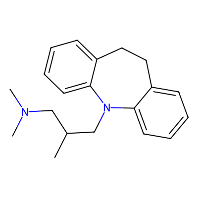 Chemical structure of Trimipramine