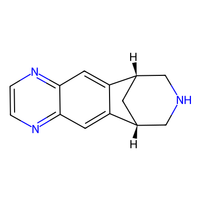 Chemical structure of Varenicline