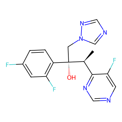 Chemical structure of Voriconazole