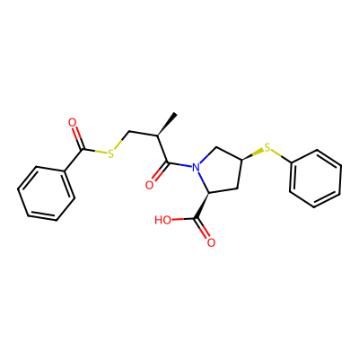 Chemical structure of Zofenopril